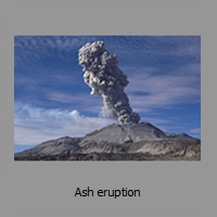 Ash eruption